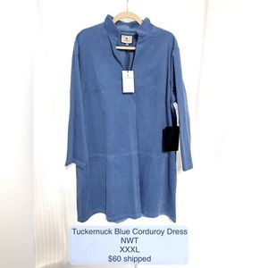 NWT Tuckernuck blue corduroy mini dress XXXL
